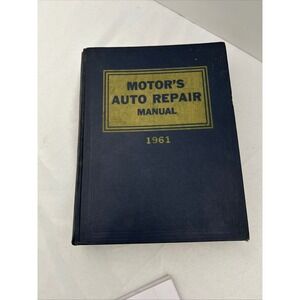 1961 MOTOR'S‎ Auto Repair Manual 24th Edition Vintage Car Automotive Guide